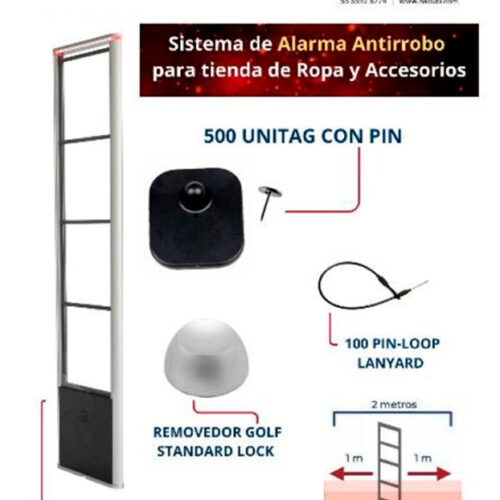 Sistema de Alarma Antirrobo para tienda de Ropa y Accesorios